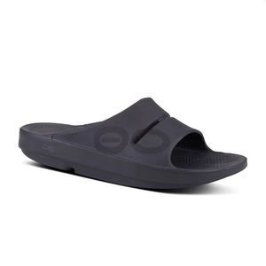 OOFOS SPORT SLIDE SANDAL - BLACK MATTE